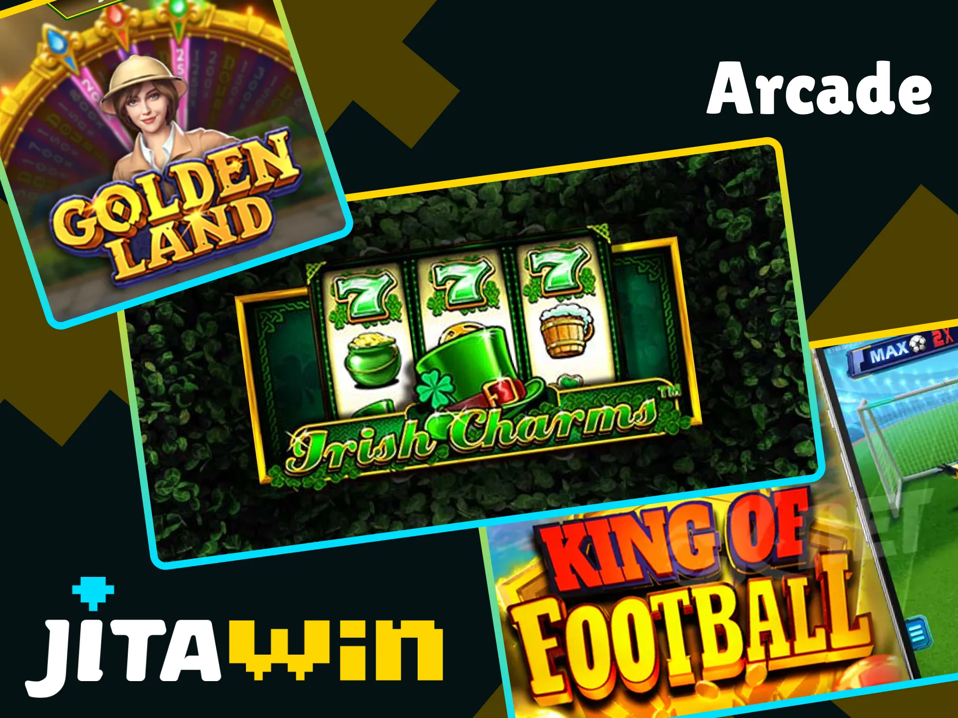 Play arcade games on the JitaWin website.
