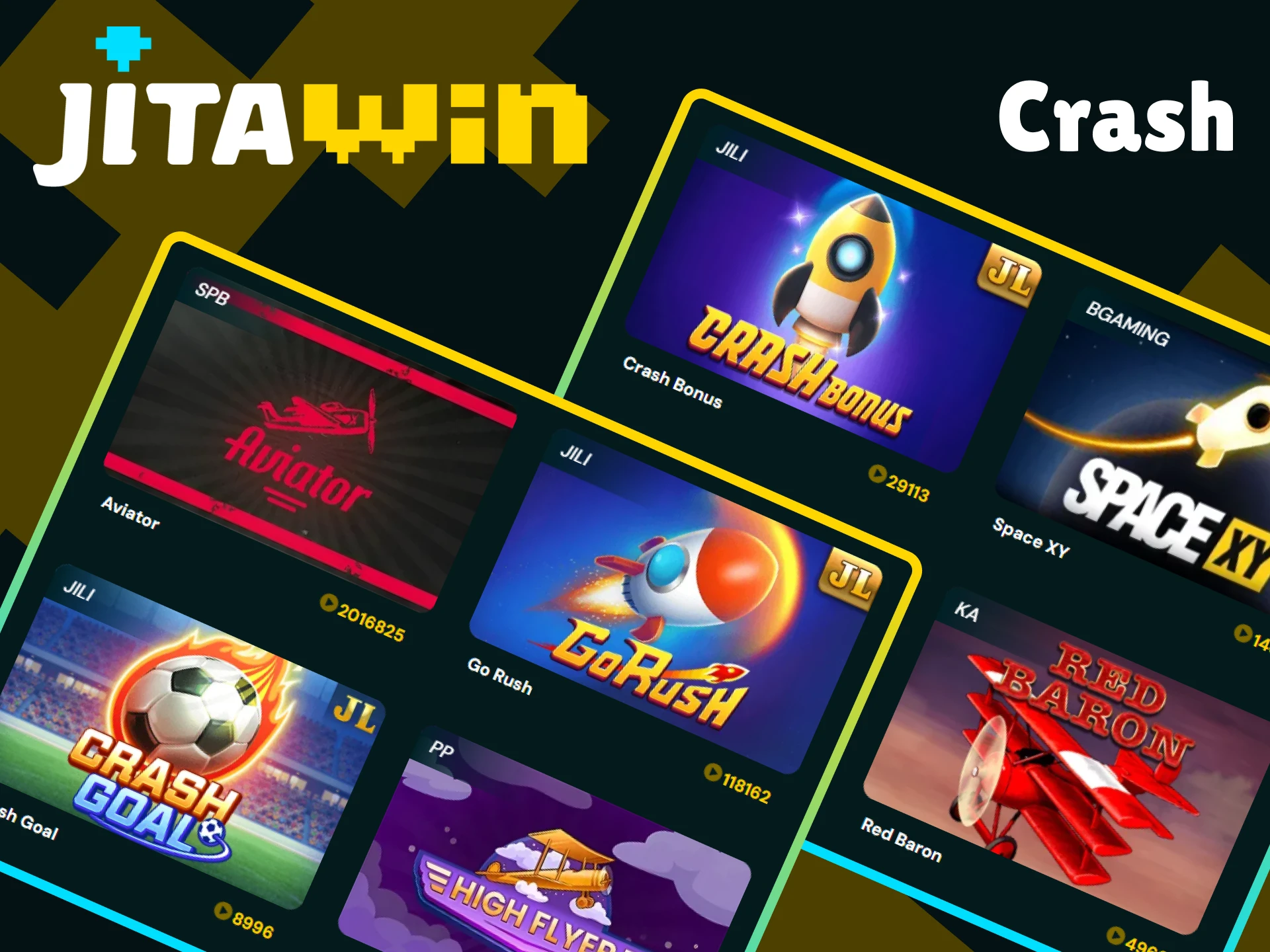 Select the crash game you want to play at JitaWin.