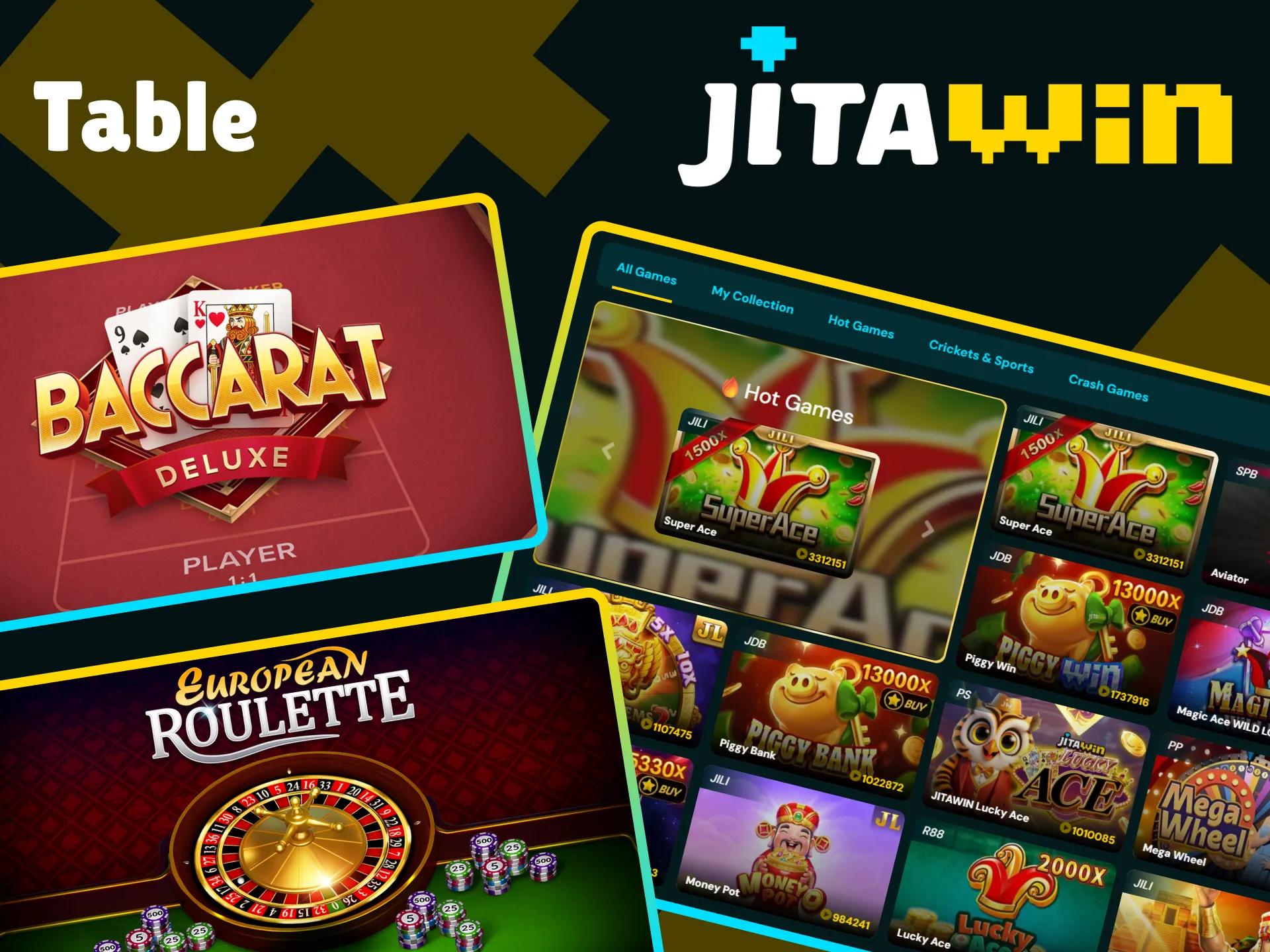 Play table games and win on the JitaWin platform.