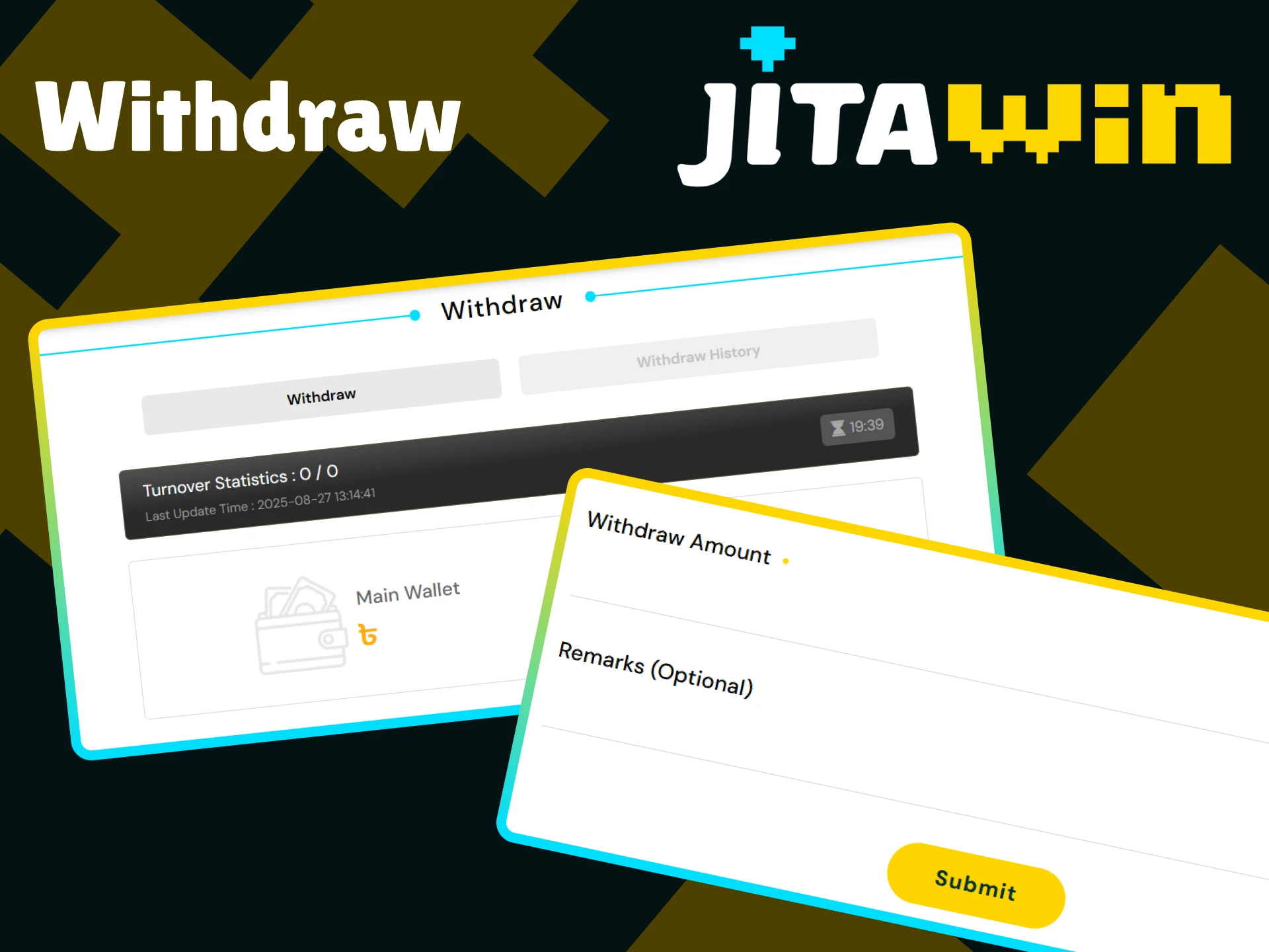 Learn how to withdraw money from JitaWin.